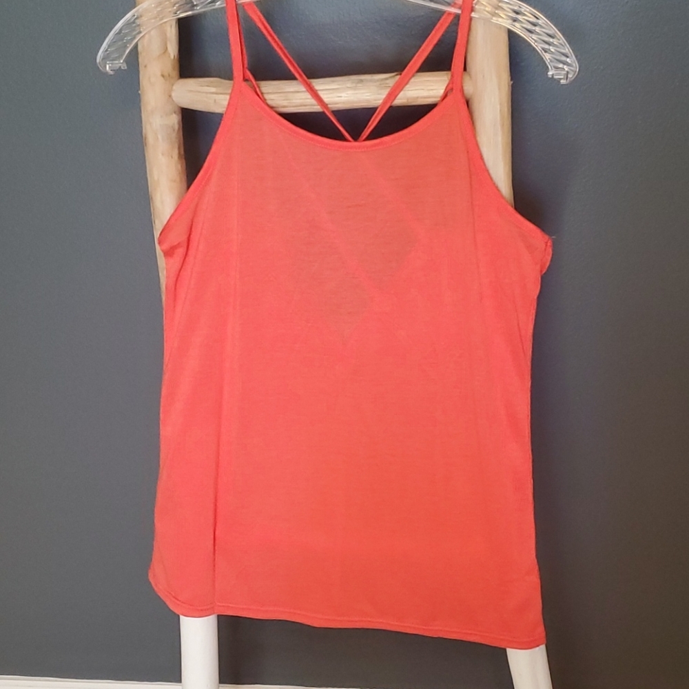 coral strappy racerback design Tank Top Small